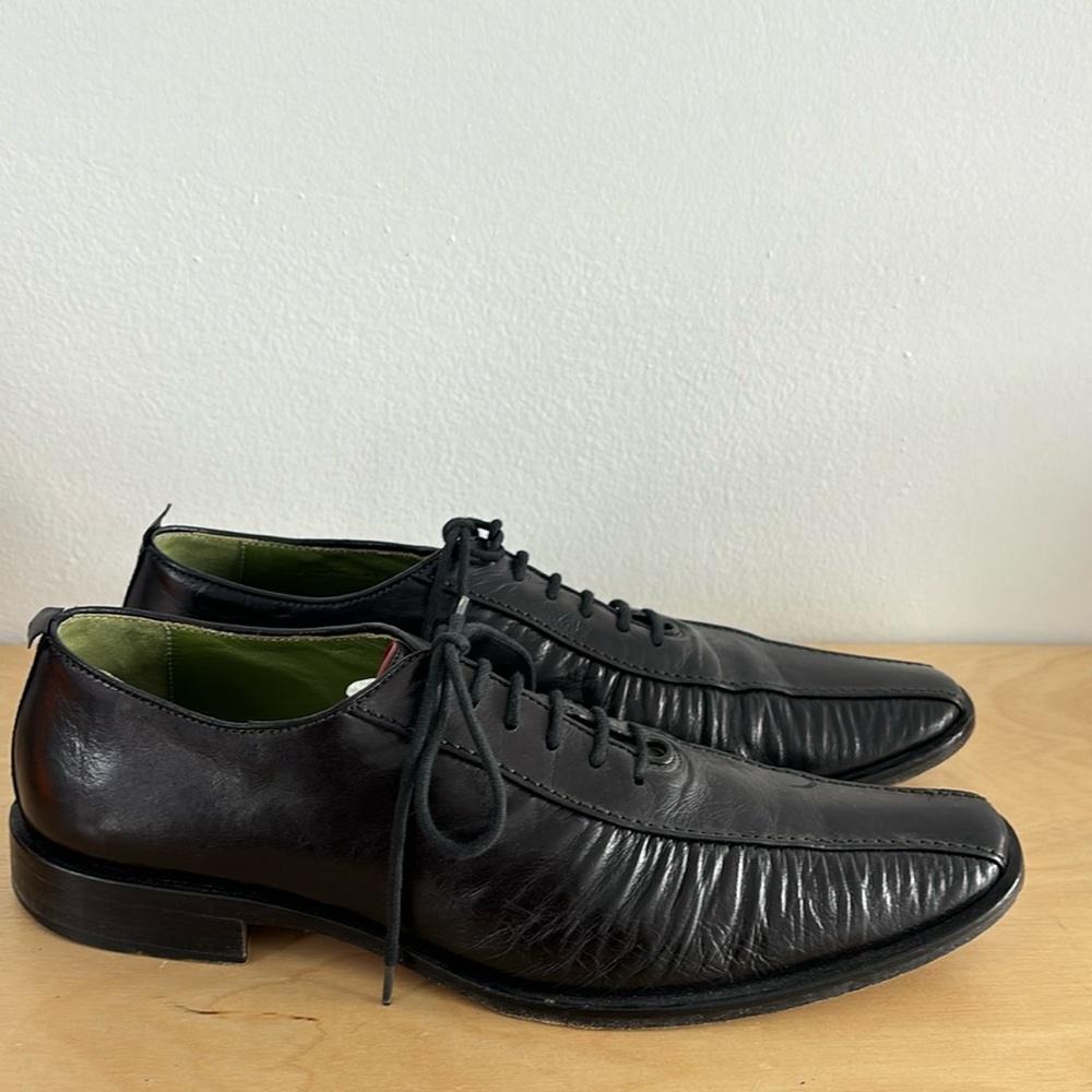 Hugo Boss Black Leather Lace-Up Dress Shoes